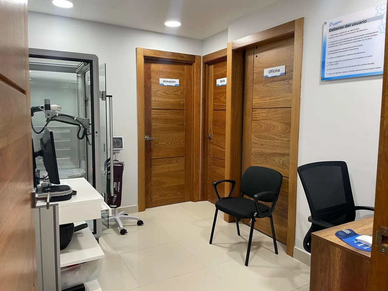 Área de estudios de LungTest Neumocentro